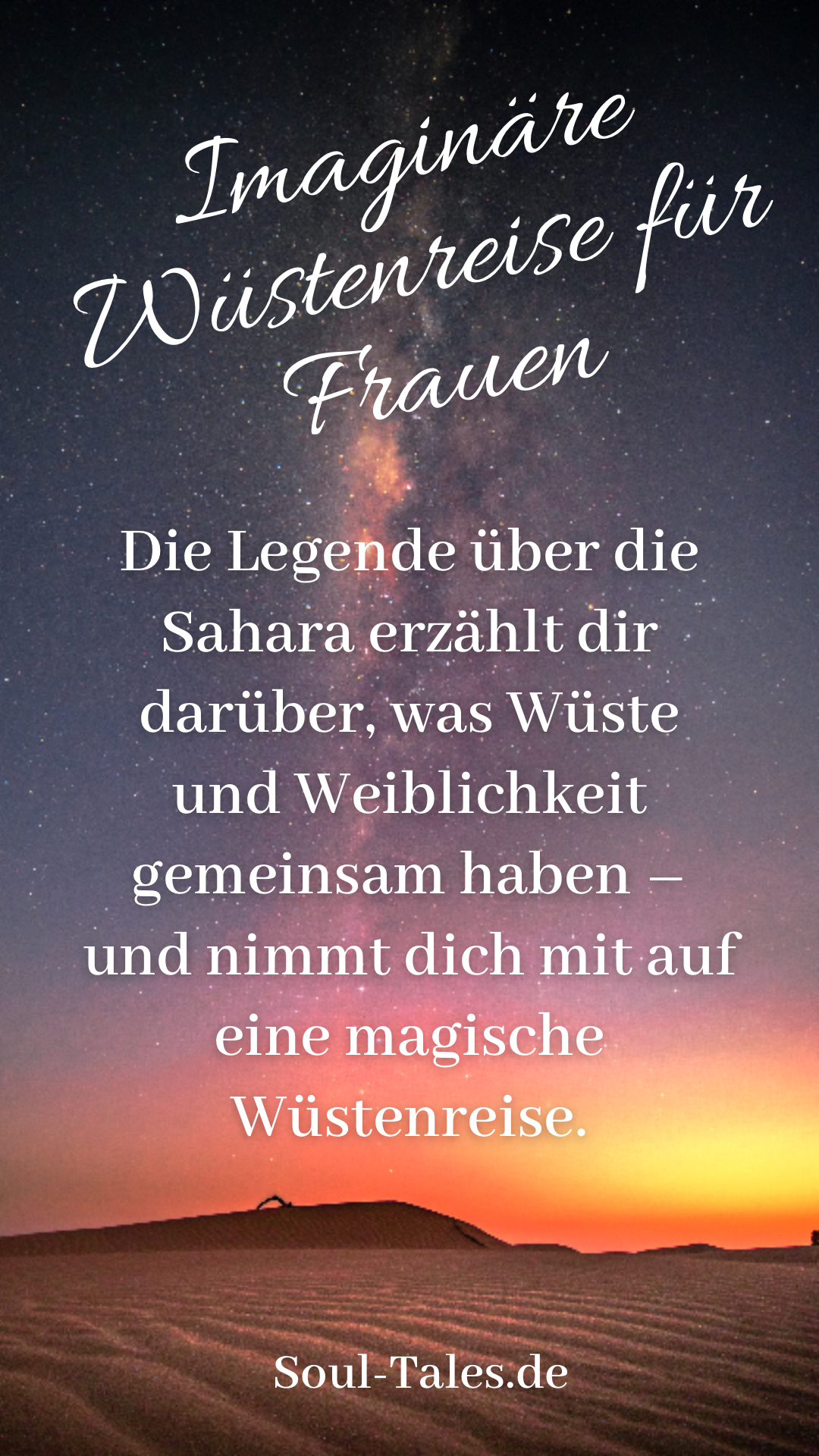 Imaginäre Wüstenreise für Frauen